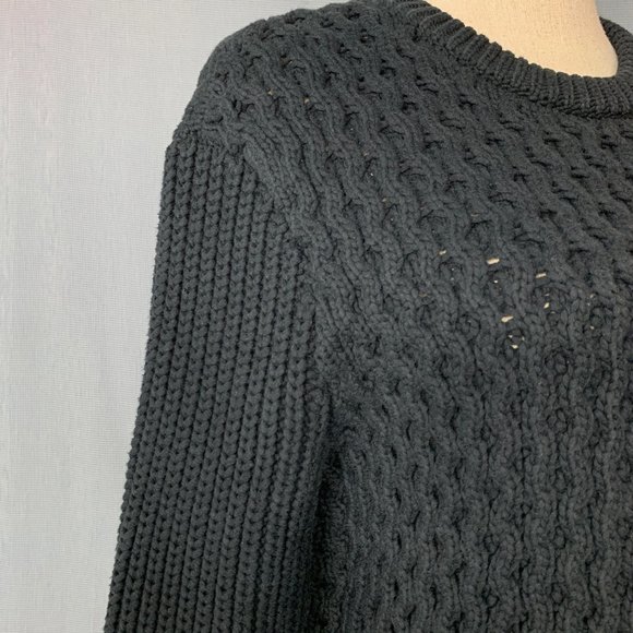 Women's SMALL Pullover  / Black CLUB MONACO Sweater / Vintage Club Monaco - Picture 5 of 7